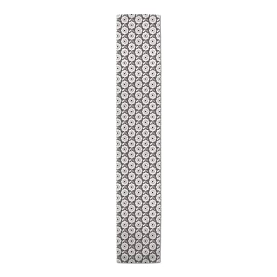 Mid Mod Flowers Outdoor Table Runner